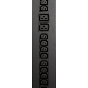 Блок розеток вертикальный, 3-фазный с автоматом, общий мониторинг по RS-485 и IP, 16A / 380V, 6xC19 + 36xC13, шнур 3.0 м, разъем IEC309