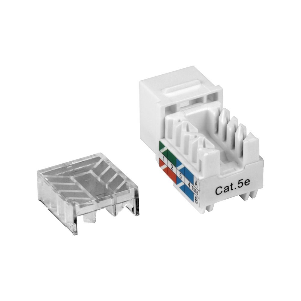 Modul Keystone Rj45 Cat 5e Utp 90 Gradusov Belyj