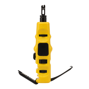 Ударный инструмент для разделки контактов 110-го типа, со стриппером и отверткой