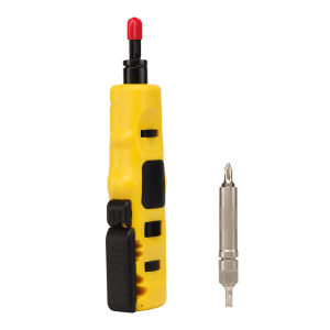 Ударный инструмент для разделки контактов 110-го типа, со стриппером и отверткой Ударный инструмент для разделки контактов 110-го типа, со стриппером и отверткой