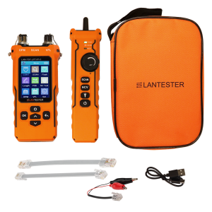 Кабельный тестер с измерением длины, трассировкой кабельных линий, измерением оптической мощности и определением POE, цветной