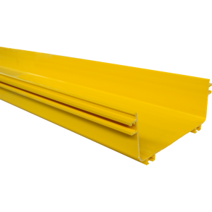 Прямая секция оптического лотка, 100x240 мм, 2 метра, желтая