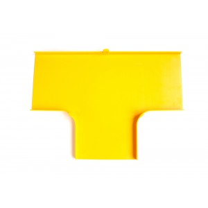 Крышка Т-соединителя оптического лотка, желтая