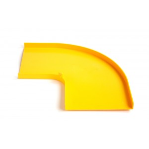 Крышка горизонтального поворота 90° оптического лотка, желтая