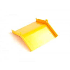 Крышка внутреннего изгиба 45° оптического лотка, желтая