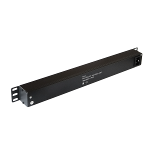 Блок розеток 19", 1-фазный без выключателя, 16A / 250V, 10xC13, без шнура питания, разъем C20
