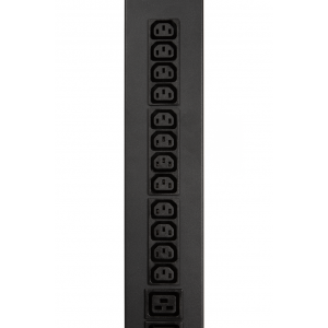 Вертикальный блок розеток с общим мониторингом по IP, 3-фазный, 16A, 6xC19 + 36xC13, шнур 3 метра, вилка IEC309